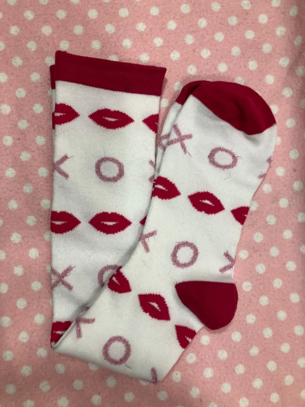 Hugs & Kisses Knee Socks M